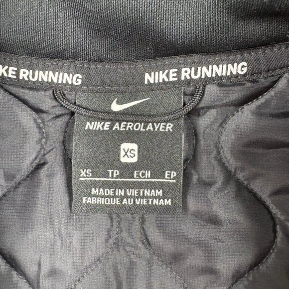 Nike Aerolayer Womens Running Gilet Vest Size XS Black Padded Pockets NEW - Picture 4 of 12